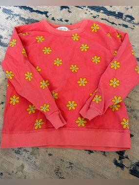 Gigi & Jax Blake Pullover Sweatshirt Happy Flower Size 10